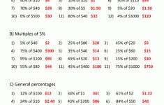 Money Percentage Worksheets | Printable Percentage Worksheets