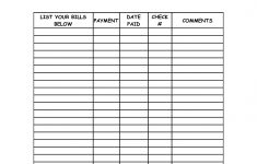 Monthly Bill Summary Doc | Organization | Bill Payment Organization | Free Printable Monthly Bill Payment Worksheet