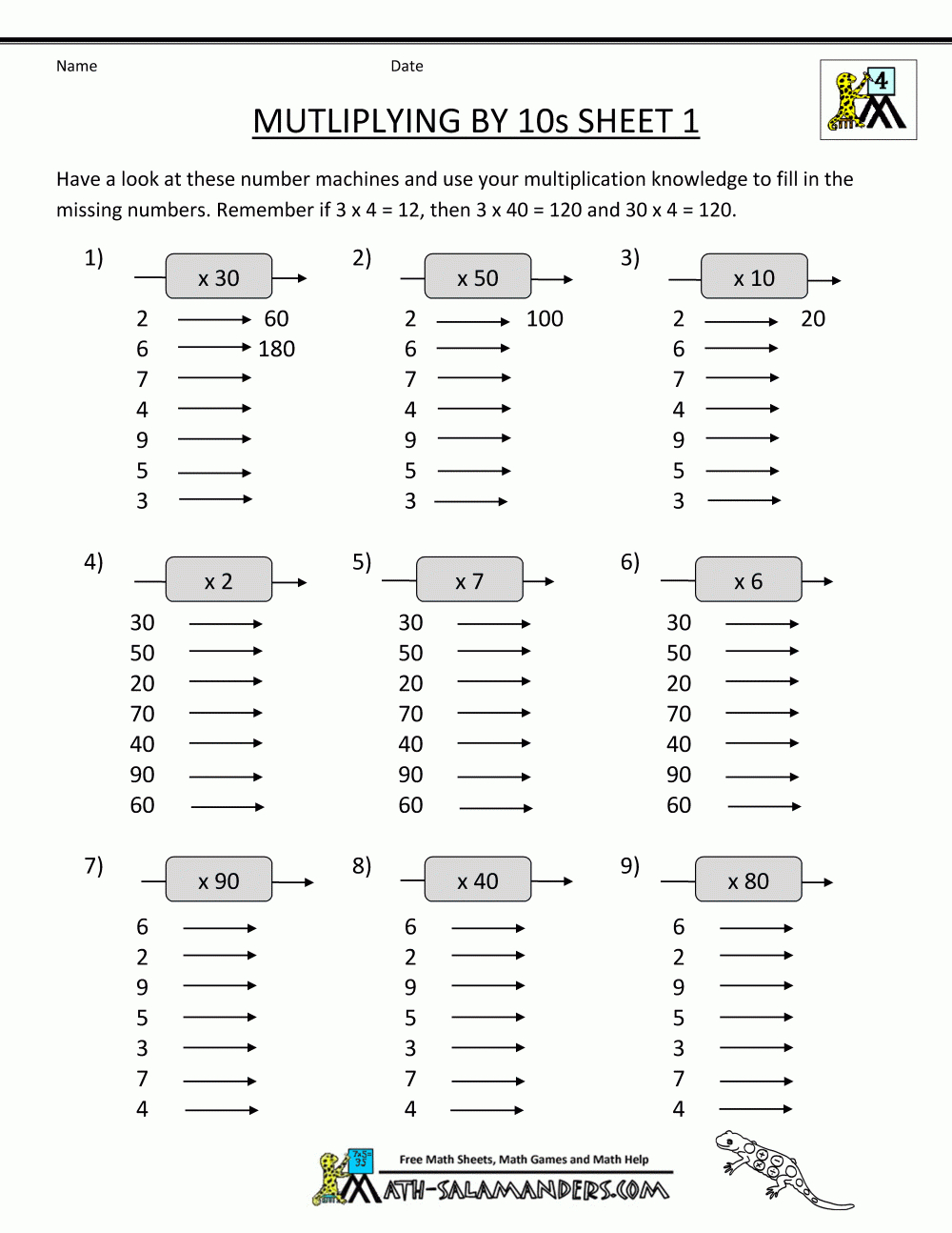 Printable 4Th Grade Math Worksheets Lexia s Blog