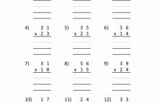 Multiplication Sheets 4Th Grade | 4Th Grade Printable Worksheets On Math