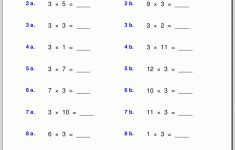 Multiplication Worksheets For Grade 3 | Printable Multiplication Worksheets