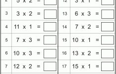 Multiplication Worksheets - Multiply Numbers1 To 3 | Math | Multiplication Worksheets Grade 2 Printable