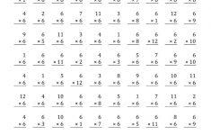 Multiplying 1 To 126 (All) | Math | Multiplication Facts | 4Th Grade Printable Multiplication Worksheets