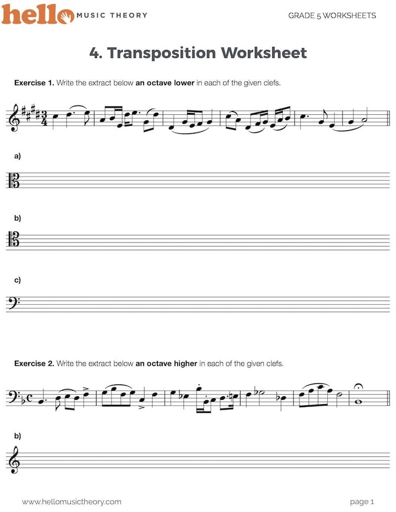 Music Theory Worksheets With 1500+ Pdf Exercises | Hello Music Theory | Printable Theory Worksheets