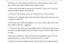 Narrative, Persuasive, Expository/informative, And Warm Up Writing | 7Th Grade Writing Worksheets Printable