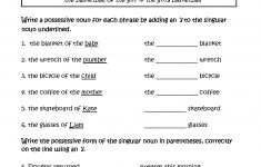 Nouns Worksheets | Possessive Nouns Worksheets | Possessive Pronouns Printable Worksheets