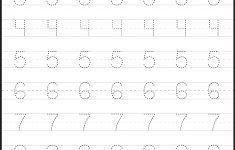 Number Tracing Worksheets For Kindergarten- 1-10 – Ten Worksheets | Printable Worksheets For Preschoolers On Numbers 1 10