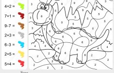 Paint Colornumbers - Addition And Subtraction Worksheet For | Free Printable Color By Number Subtraction Worksheets