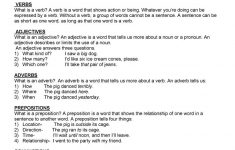 Parts Of Speech Worksheet - Free Esl Printable Worksheets Made | Free Printable Parts Of Speech Worksheets