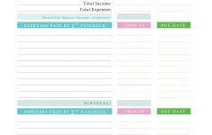 Paying Off Debt Worksheets | Checklists And Printables For | Debt Worksheet Printable