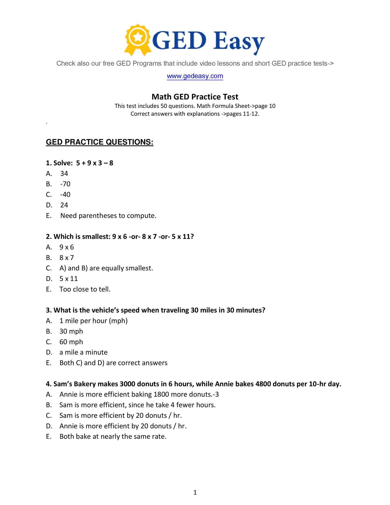 Pdf Printable Ged Practice Book | Wiring Library | Printable Ged Science Practice Worksheets