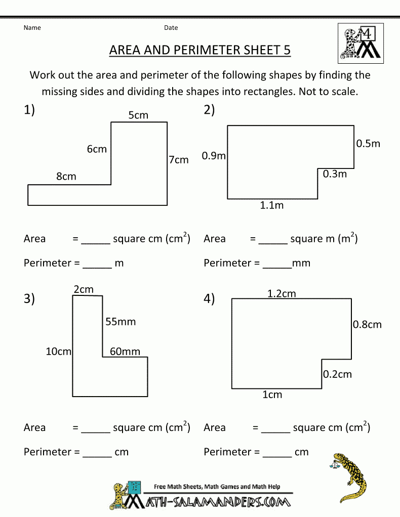 Perimeter-Worksheets-Area-Perimeter-5.gif (790×1022) | Education | Free Printable Perimeter Worksheets 3Rd Grade