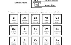 Periodic Table Worksheet - Page 2 Of 2 | Free Printable Periodic Table Worksheets