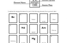Periodic Table Worksheets | Free Printable Periodic Table Worksheets