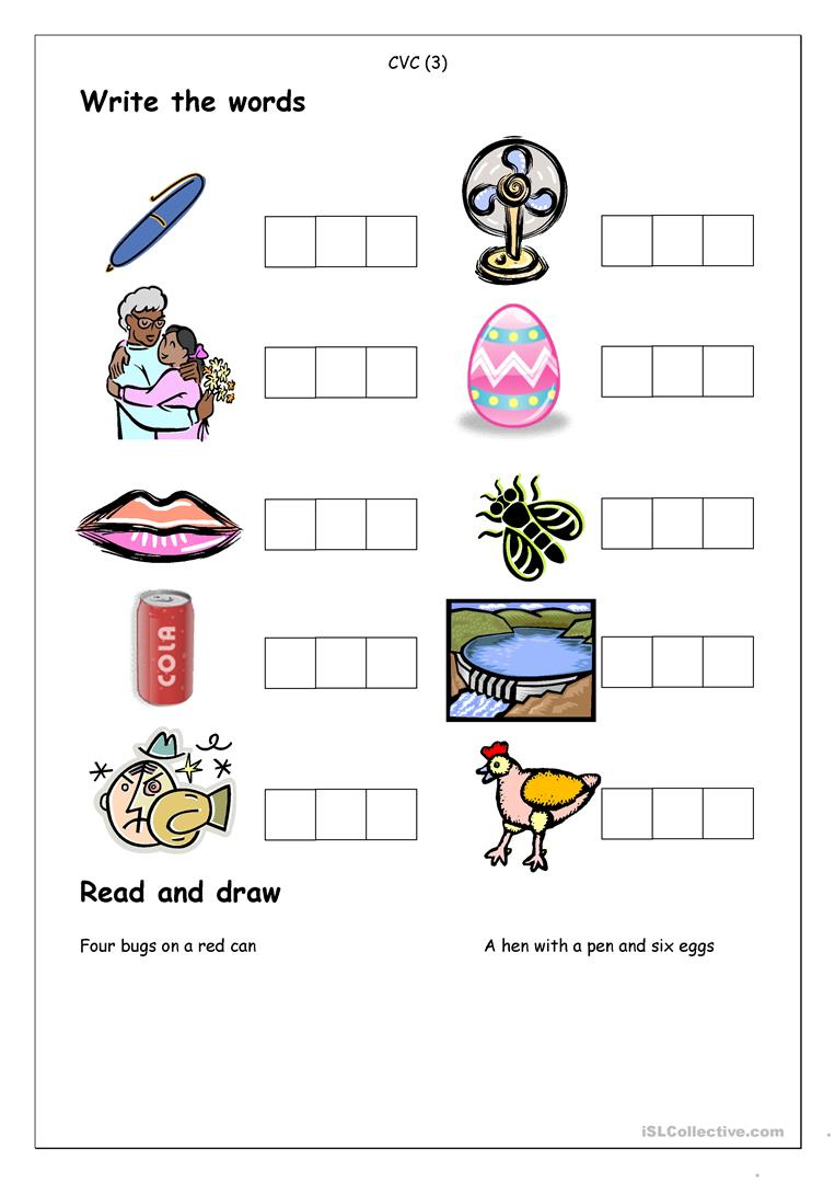 Resources Phonics Cvc Worksheets Cvc Worksheet Printable 