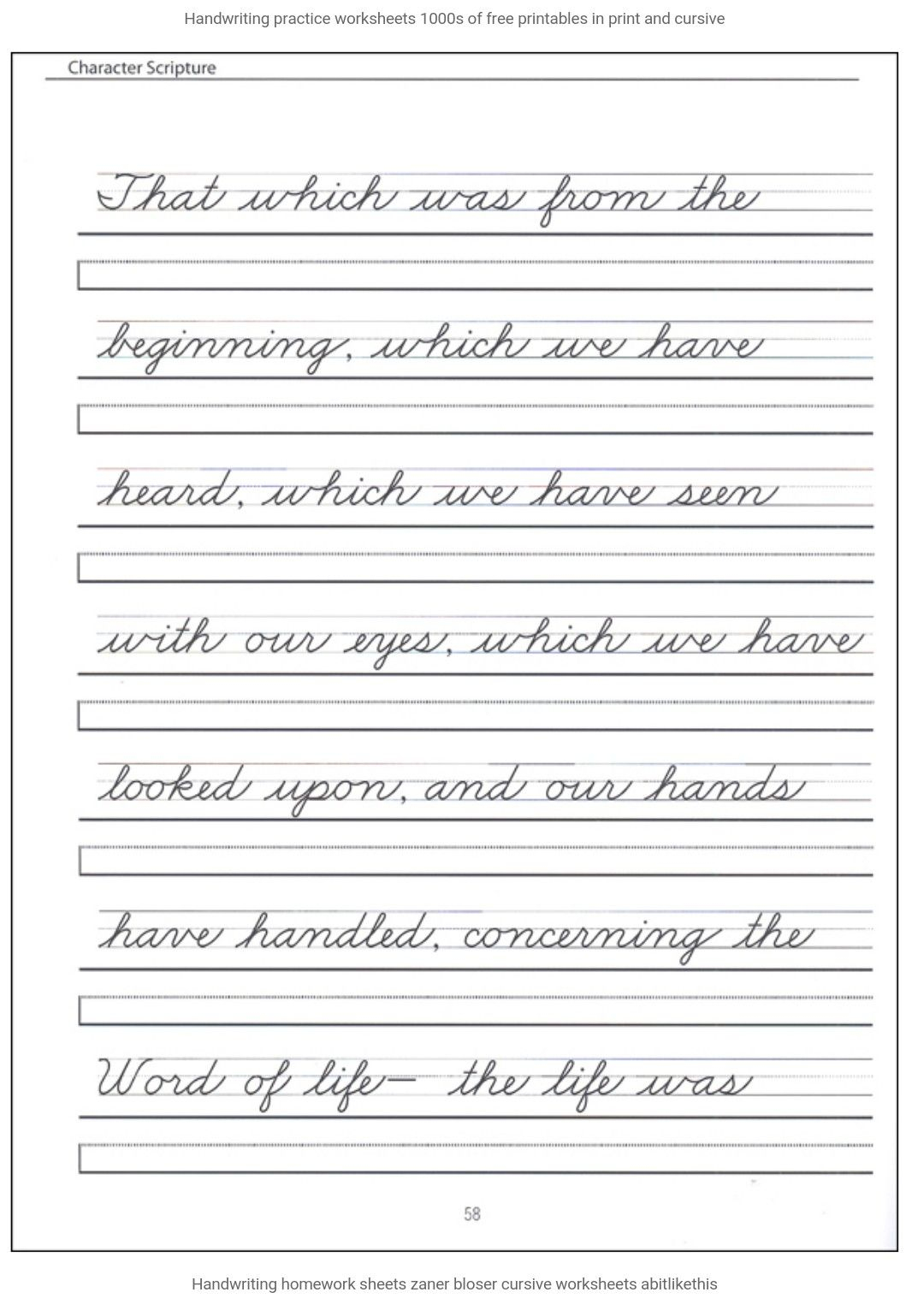 Free Printable Cursive Writing Sentences Worksheets Lexia s Blog