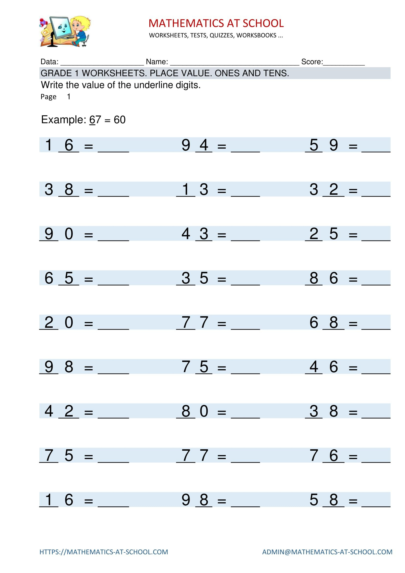 Math Worksheet 4