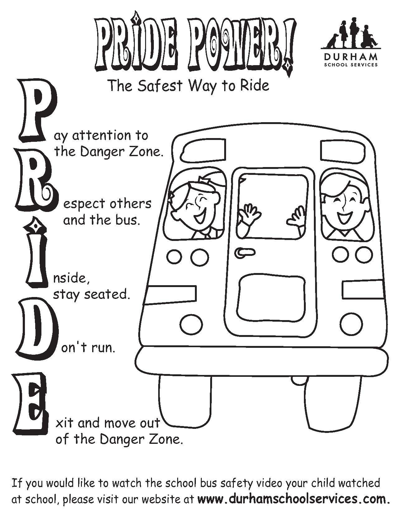 Free Printable Bus Safety Worksheets