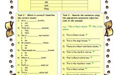 Possessive Adjectives With The Verb To Be Worksheet - Free Esl | Possessive Pronouns Printable Worksheets