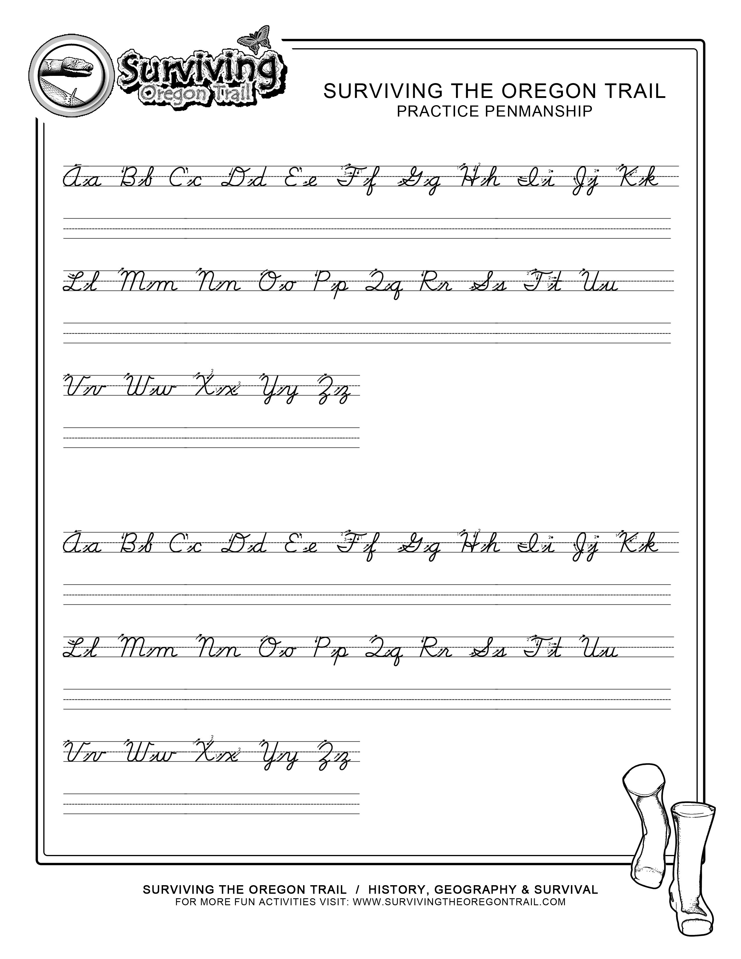 Practice Penmanship – Free Abc&amp;#039;s Printable Cursive Writing Worksheet | Free Printable Cursive Writing Worksheets For 4Th Grade