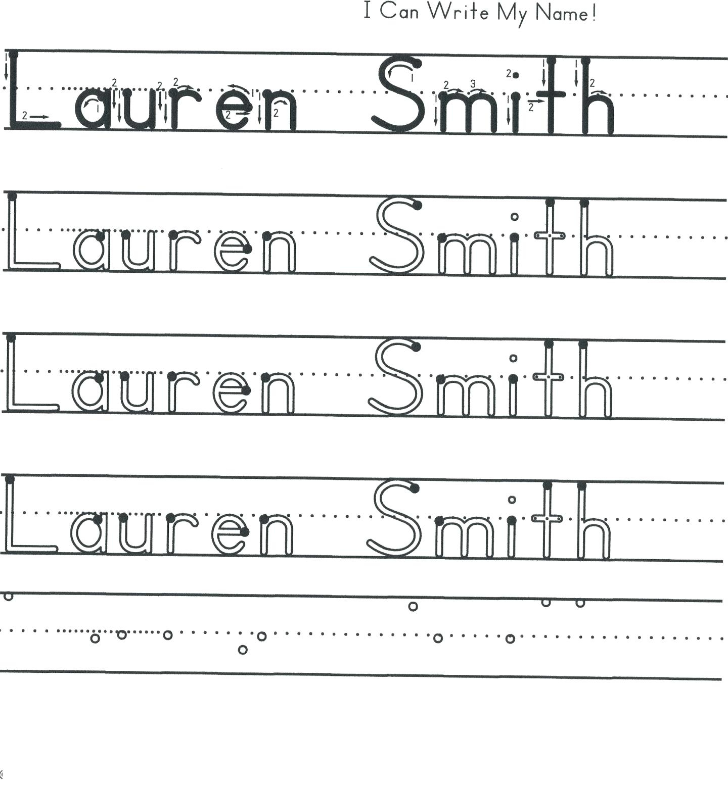 Name Writing Practice Printable