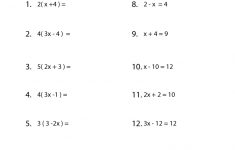 Pre-Algebra Review Worksheet - Free Printable Educational Worksheet | Free Printable Math Worksheets Pre Algebra