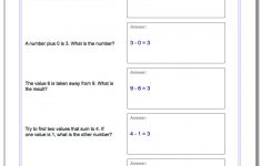 Pre-Algebra Word Problems | Free Printable Math Worksheets Pre Algebra