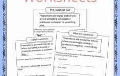 Prepositions Definition, Worksheets &amp; Examples In Text For Kids | Free Printable Worksheets For Prepositions