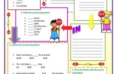 Prepositions Of Time Worksheet - Free Esl Printable Worksheets Made | Free Printable Worksheets For Prepositions