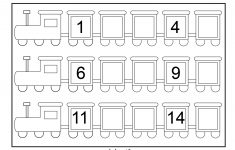 Preschool Missing Number Worksheets | Number Train – Missing Numbers | Free Printable Missing Number Worksheets