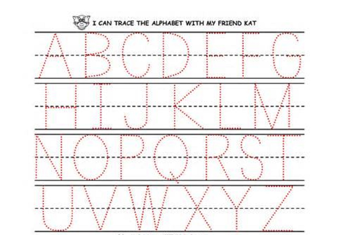 Preschool Printing Worksheets – With Alphabet Also Handwriting | Handwriting Names Printable Worksheets