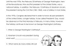 Presidents' Day (Free Worksheet) Updated | Squarehead Teachers | Free Printable Presidents Day Worksheets