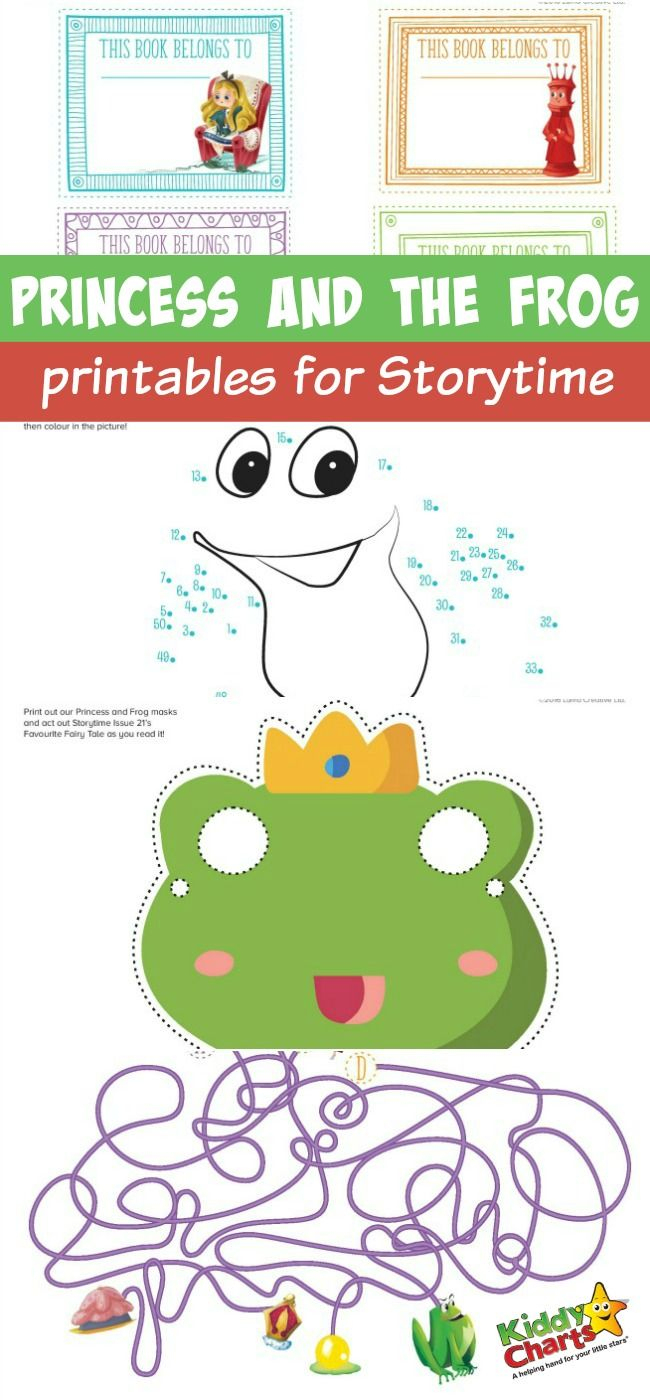 Princess And The Frog Printables For Storytime | Brownies | Frog | The Frog Prince Worksheets Printable