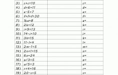 Printable Algebra Worksheet Solve The Equation 2 | Homeschool Math | Printable Algebra Worksheets