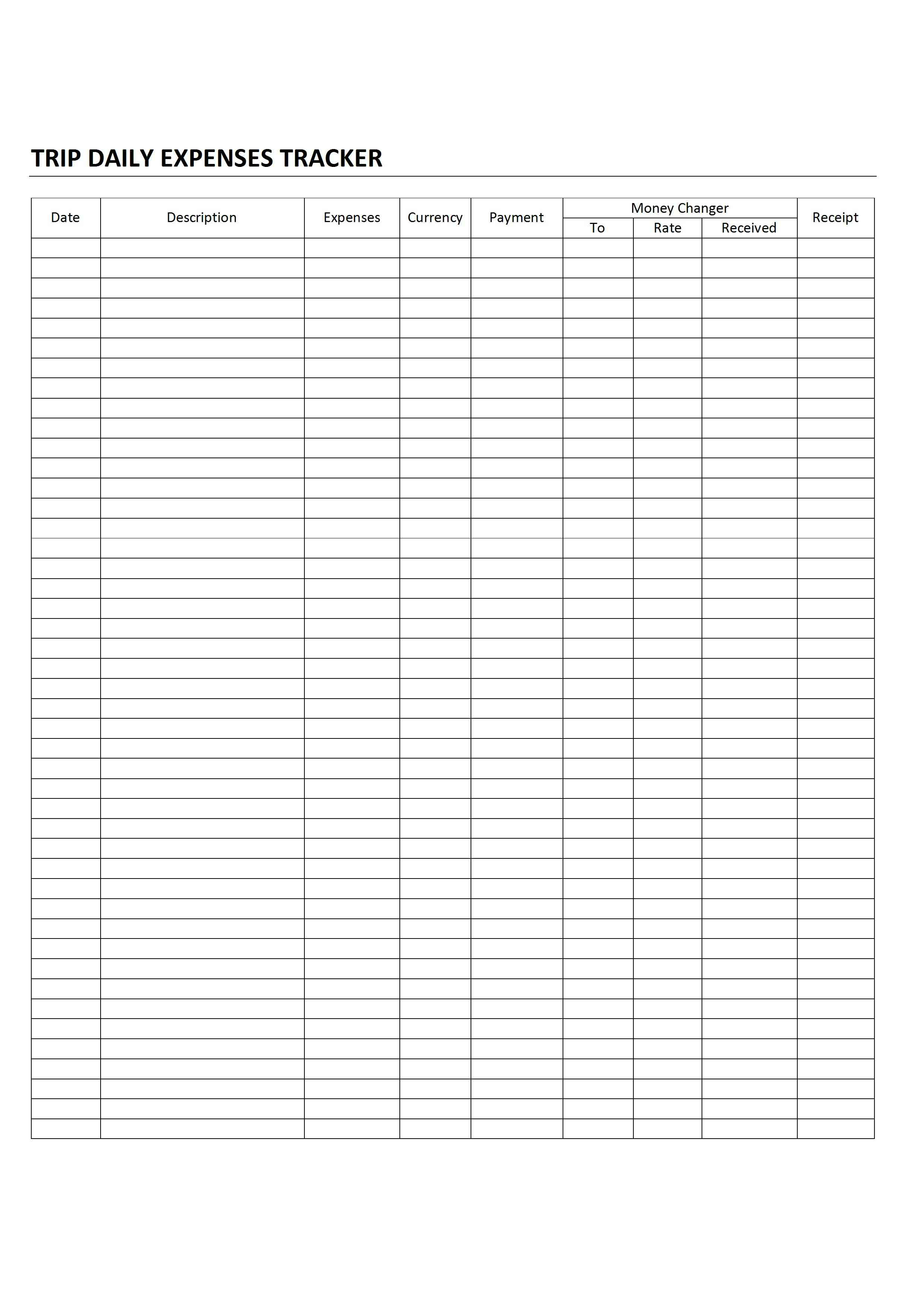 Daily Budget Worksheet Printable Lexia s Blog