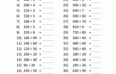 Printable Division Sheets | 4Th Grade Division Printable Worksheets