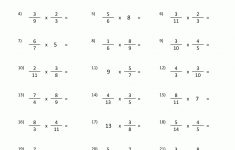 Printable Fraction Worksheets Multiplying Fractions 4 | Math | Multiplication Worksheets Ks2 Printable