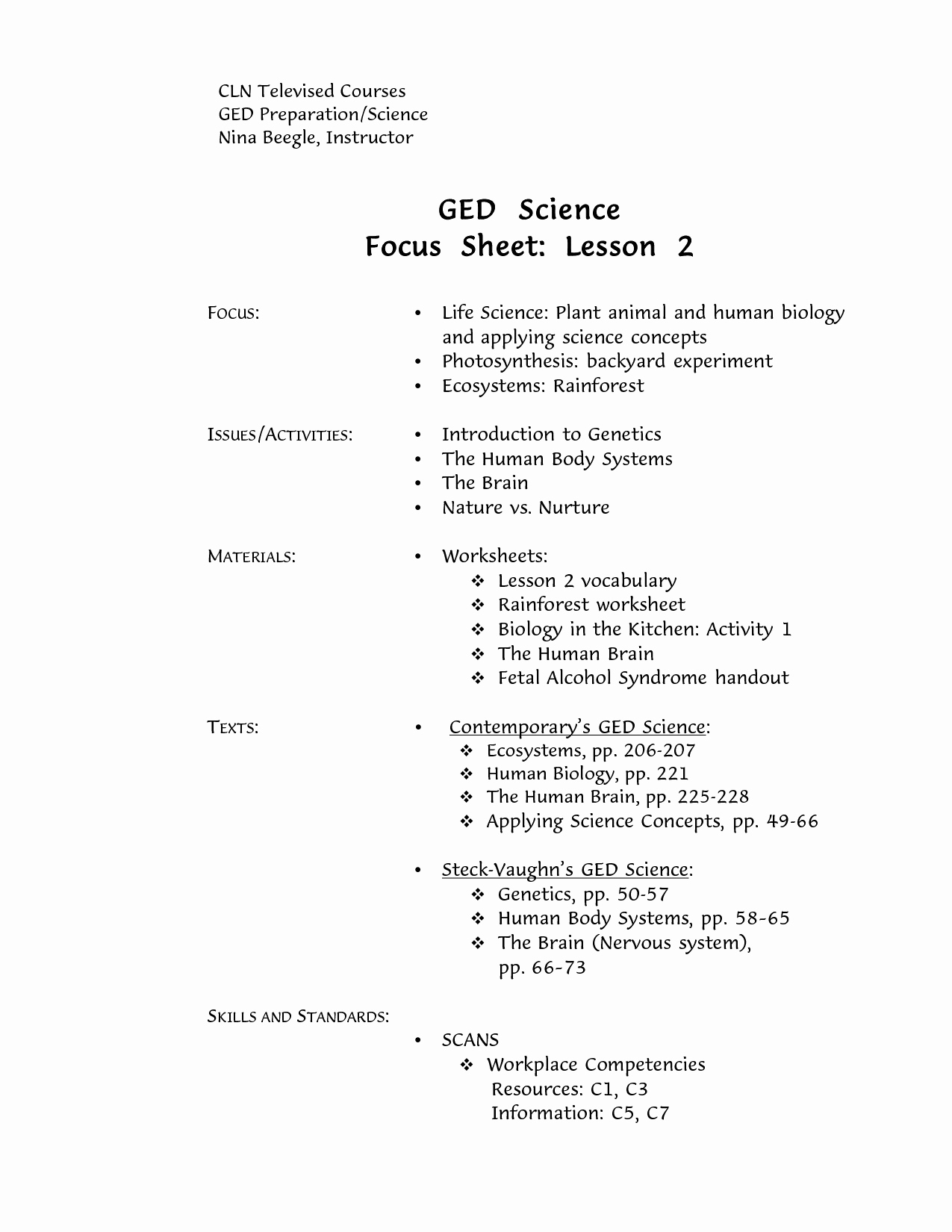 Printable Ged Practice Worksheets Pdf - Happy Living - Free | Printable Ged Science Practice Worksheets