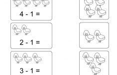 Printable Subtraction Worksheet - Free Kindergarten Math Worksheet | Printable Subtraction Worksheets