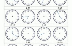 Printable Time Worksheets Telling The Time To 1 Min 4 | Worksheets | Printable Clock Worksheets