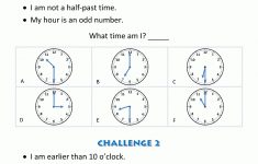 Printable Time Worksheets - Time Riddles (Easier) | Printable Timed Math Worksheets