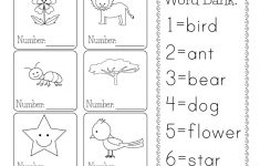 Printable Vocabulary Worksheet - Free Kindergarten English Worksheet | Free Printable Language Worksheets
