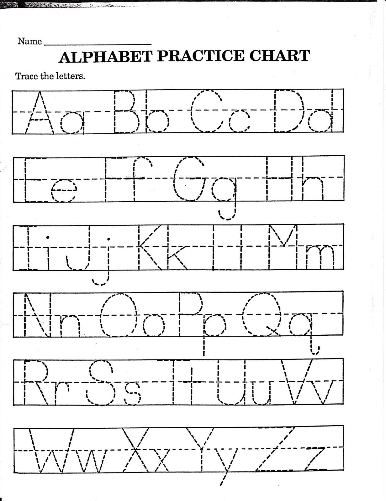 Printable Worksheets For Preschoolers The Alphabets – With Alphabet | Childrens Printable Alphabet Worksheets