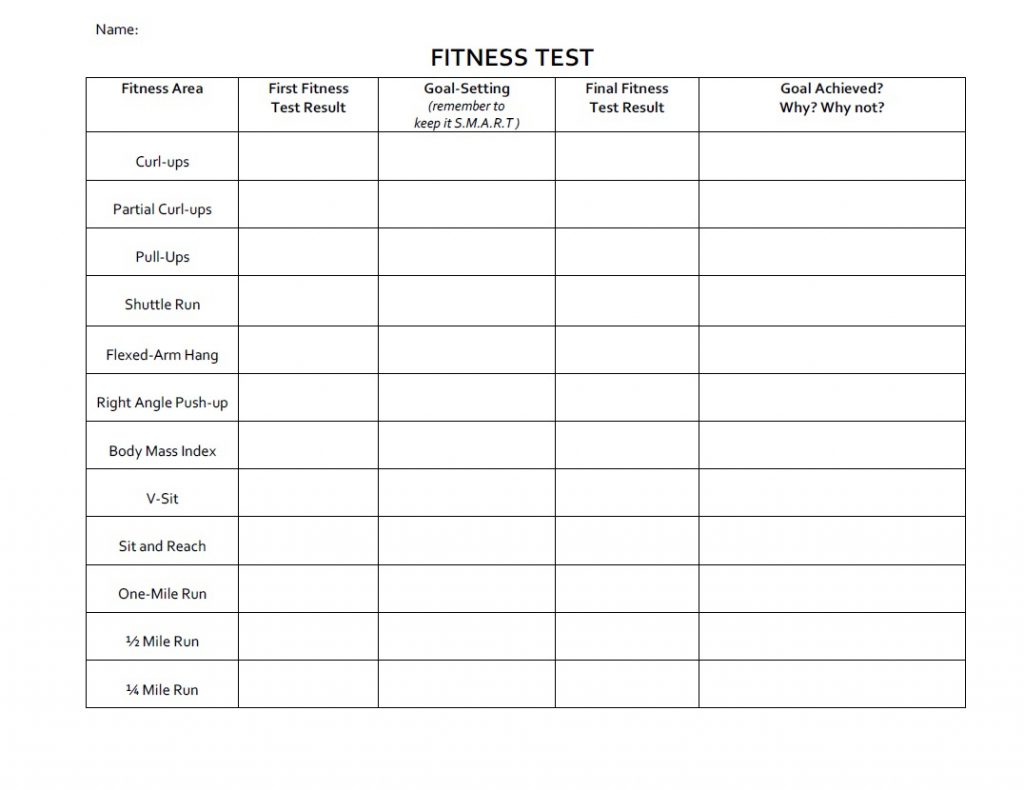 Printables. Fitness Goals Worksheet. Lemonlilyfestival Worksheets ...