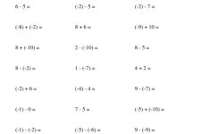 Printables. Integer Worksheets With Answers. Lemonlilyfestival | Free Printable Integer Worksheets