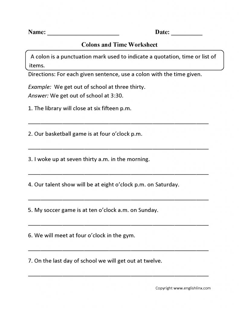 ending-punctuation-worksheet