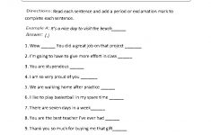 Punctuation Worksheets | Ending Punctuation Worksheets | Free Printable Punctuation Worksheets For Middle School