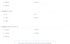 Quiz &amp; Worksheet - Combining Like Terms In Algebraic Expressions | Combining Like Terms Printable Worksheets