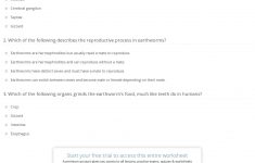 Quiz &amp; Worksheet - Earthworm Facts | Study - Free Printable Worm | Free Printable Worm Worksheets