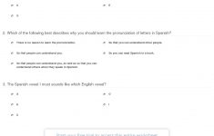 Quiz &amp; Worksheet - Pronouncing The Vowels Of The Spanish Alphabet | Free Printable Spanish Alphabet Worksheets